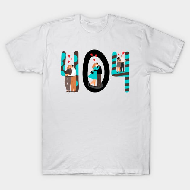 Couples 404 T-Shirt by Mako Design 